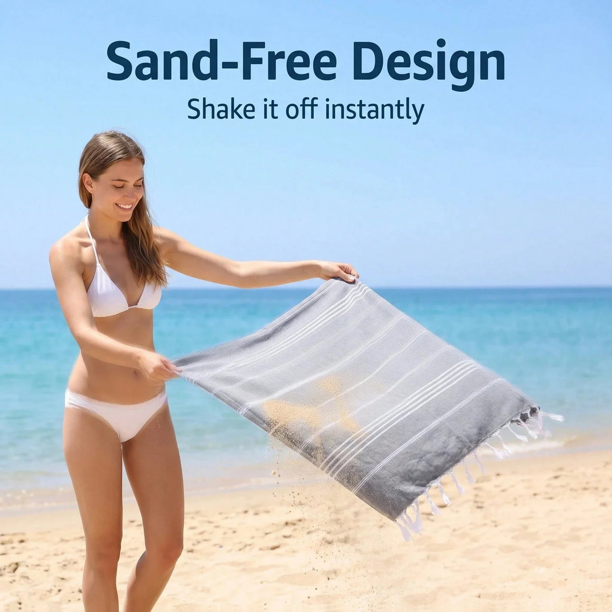 Quick Dry Lightweight Durable Bathroom Towel Machine Washable