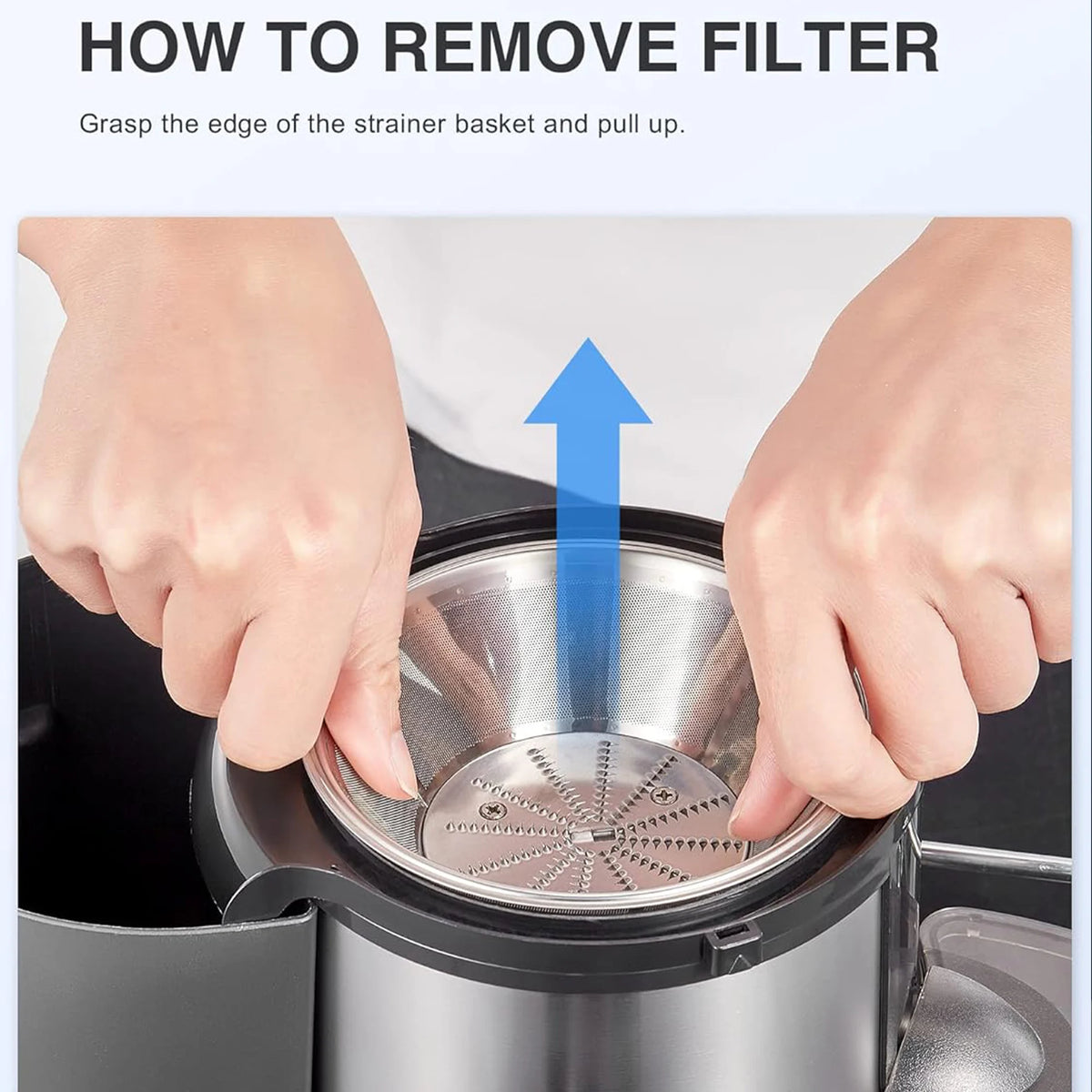 Automatic Wide Mouth Juicer Machine With Three Speed Settings