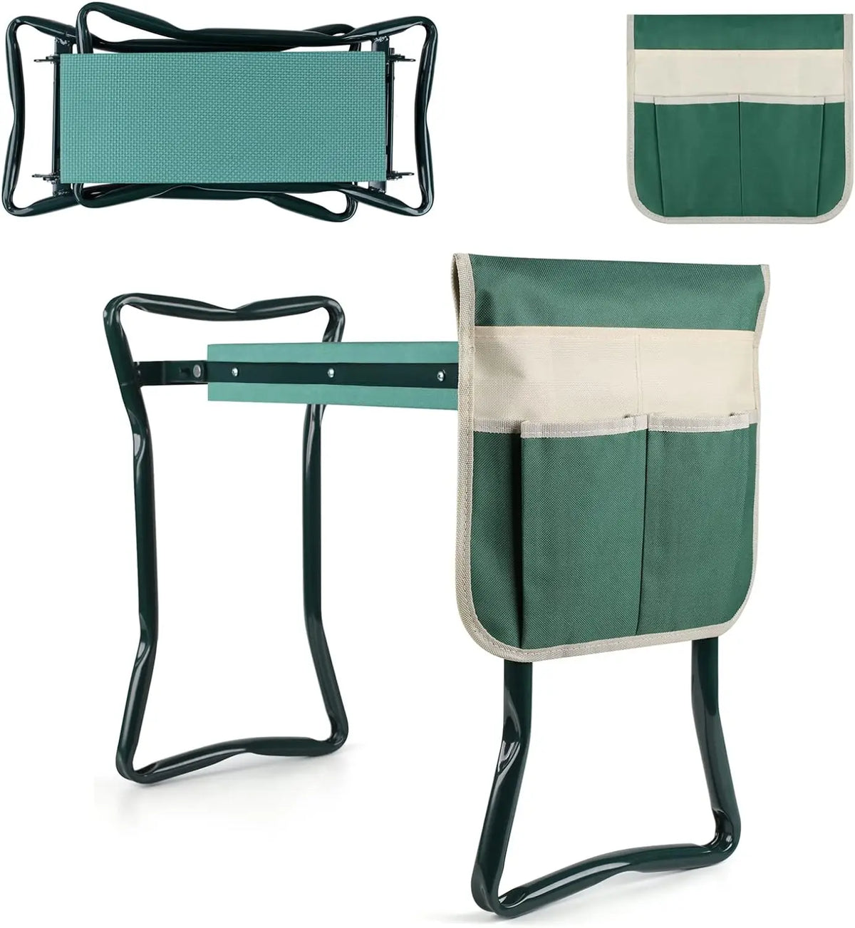 Foldable Garden Kneeler Seat With Durable Foam Cushion