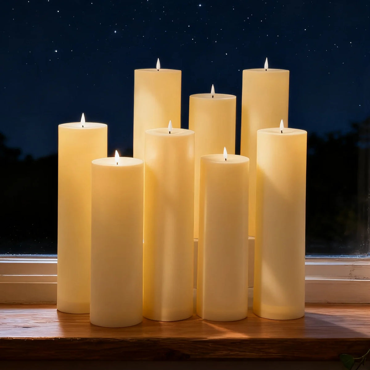 Remote Control LED Flickering Flameless Electronic Candle Decorative