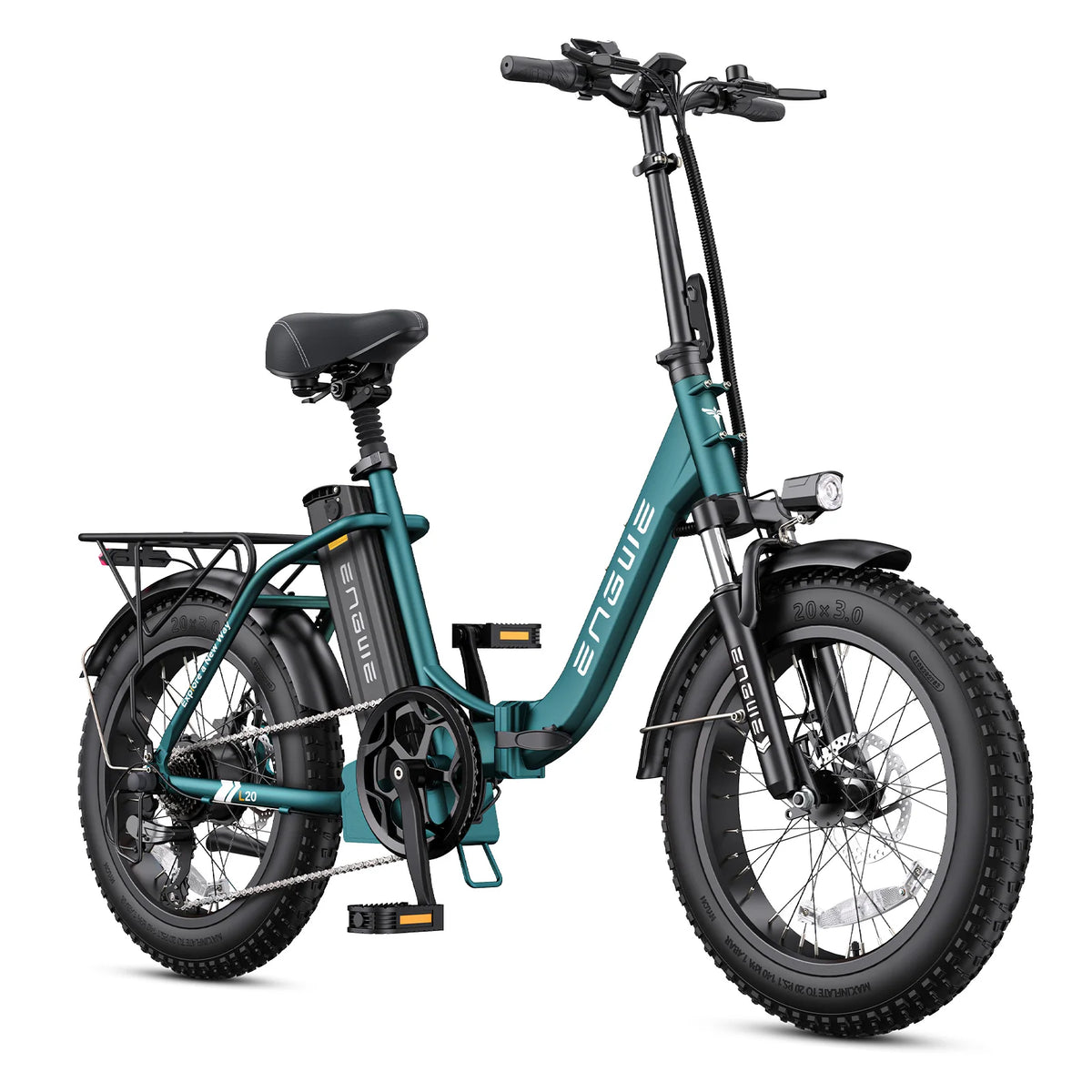 ENGWE L20 Fat Tire 750W Foldable Electric Bike Dual Suspension