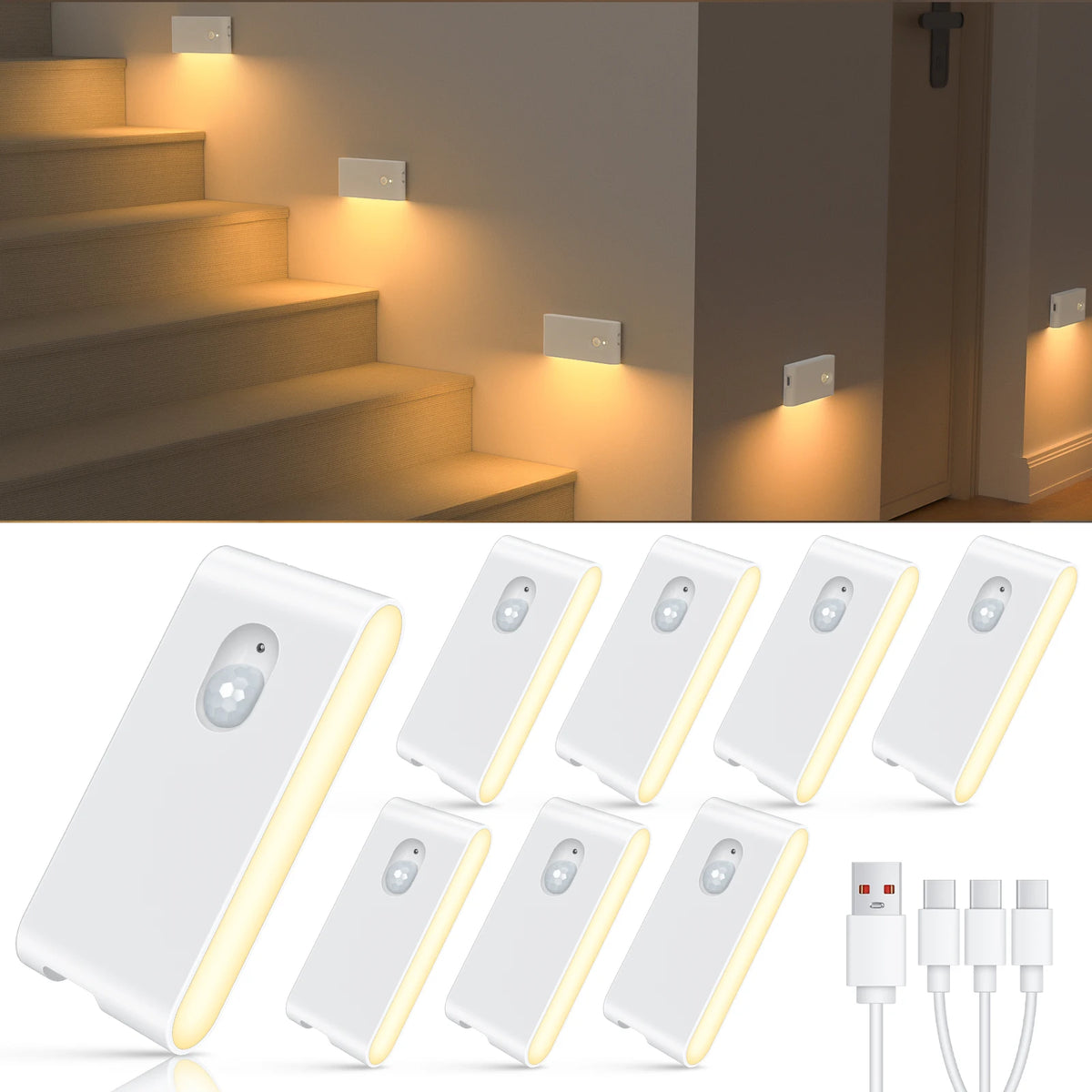 Willed Motion Sensor Rechargeable LED Indoor Night Light