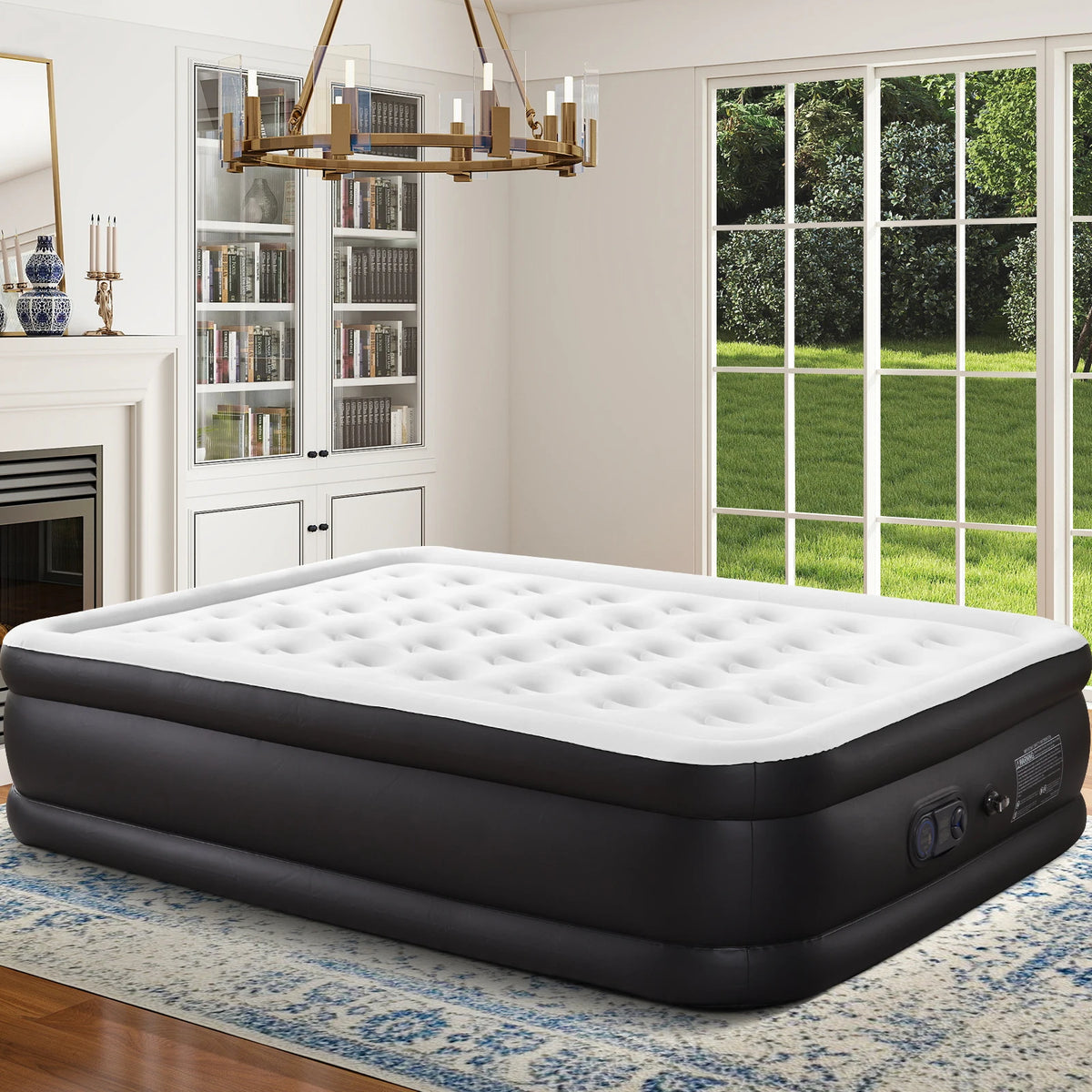 JHK High Profile Air Mattress With Comfort Flocking Top