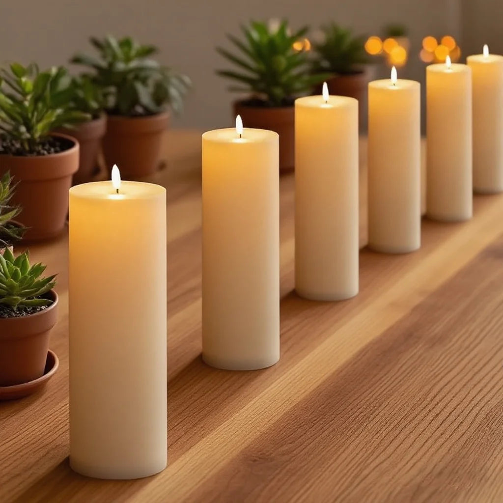 Remote Control LED Flickering Flameless Electronic Candle Decorative