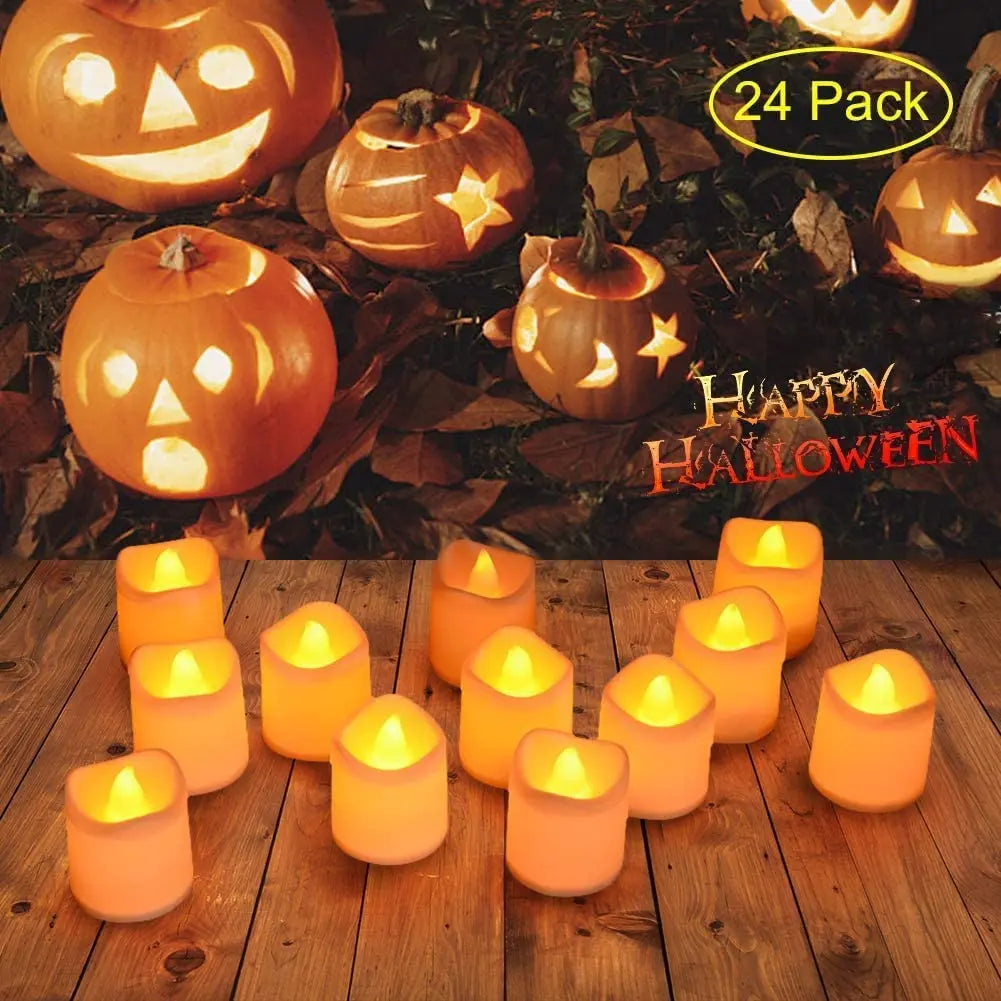 LED Flameless Tea Light Candles Battery Operated Votive Home Decor