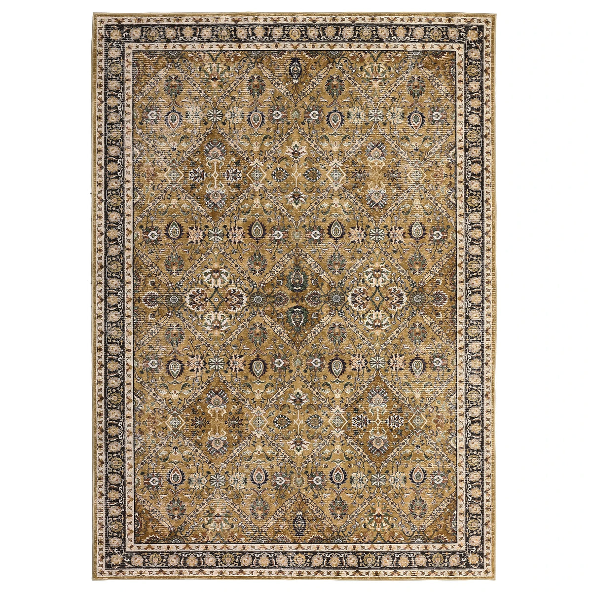 Machine Washable Moroccan Trellis Rug Non Slip Geometric Vintage Carpet