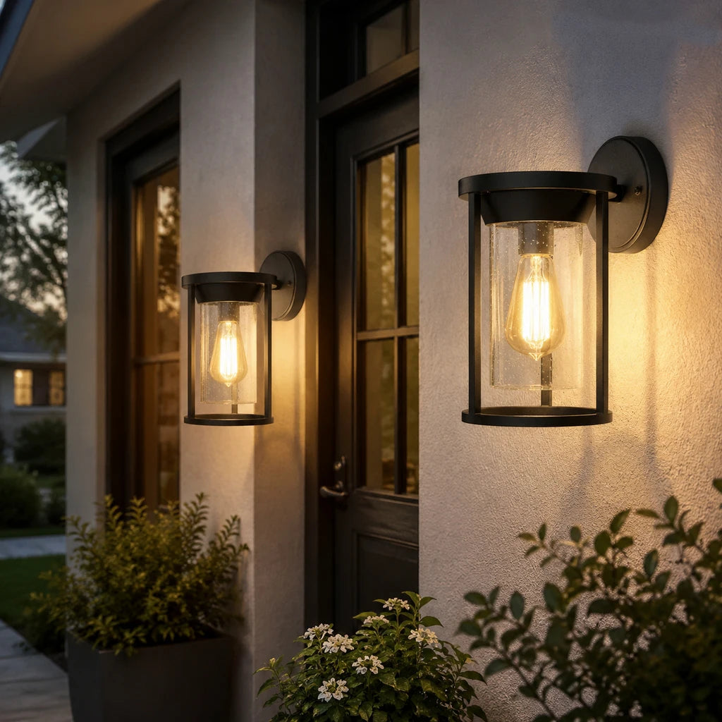 Weatherproof Outdoor Wall Lantern With Dusk To Dawn Light