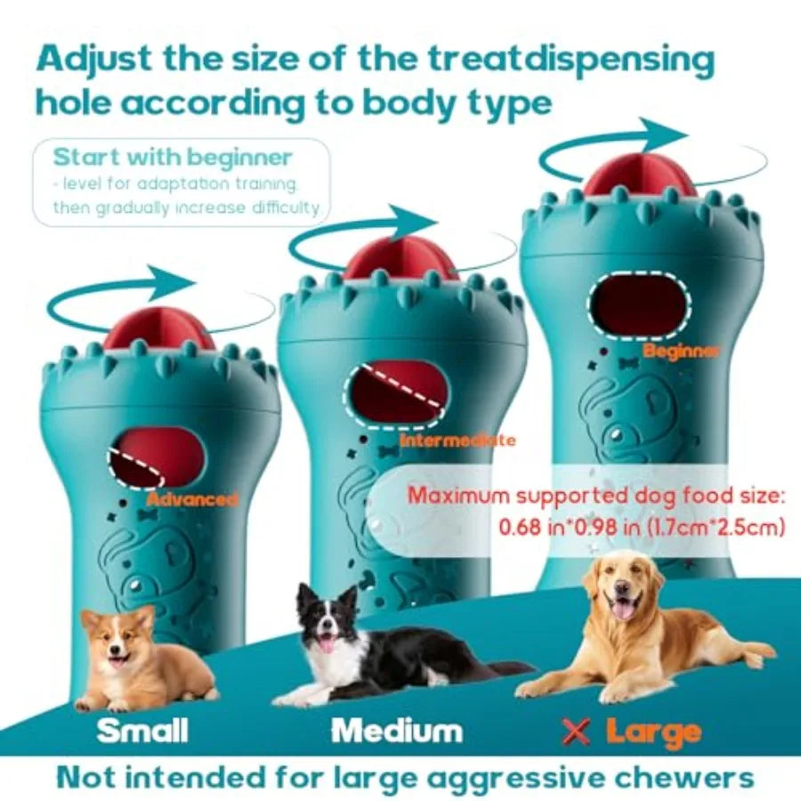 Adjustable Interactive Dog Treat Dispensing Enrichment Toy