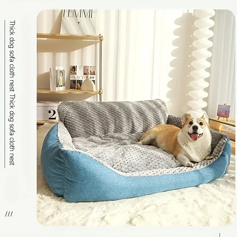 BOFNL Plush Dog Sofa Bed Soft Comfortable Pet Mattress