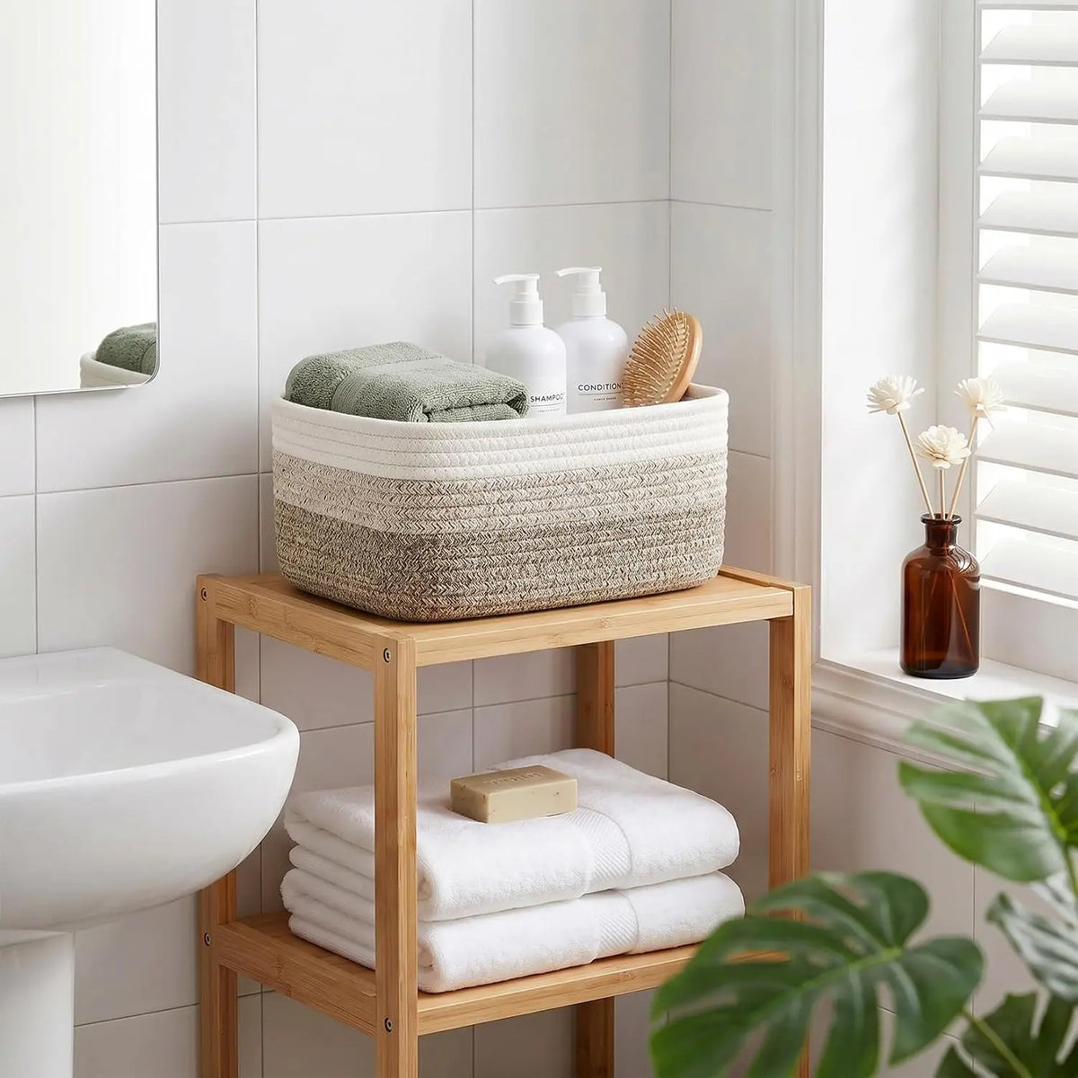 Garvee Cotton Rope Woven Storage Baskets For Home Organization