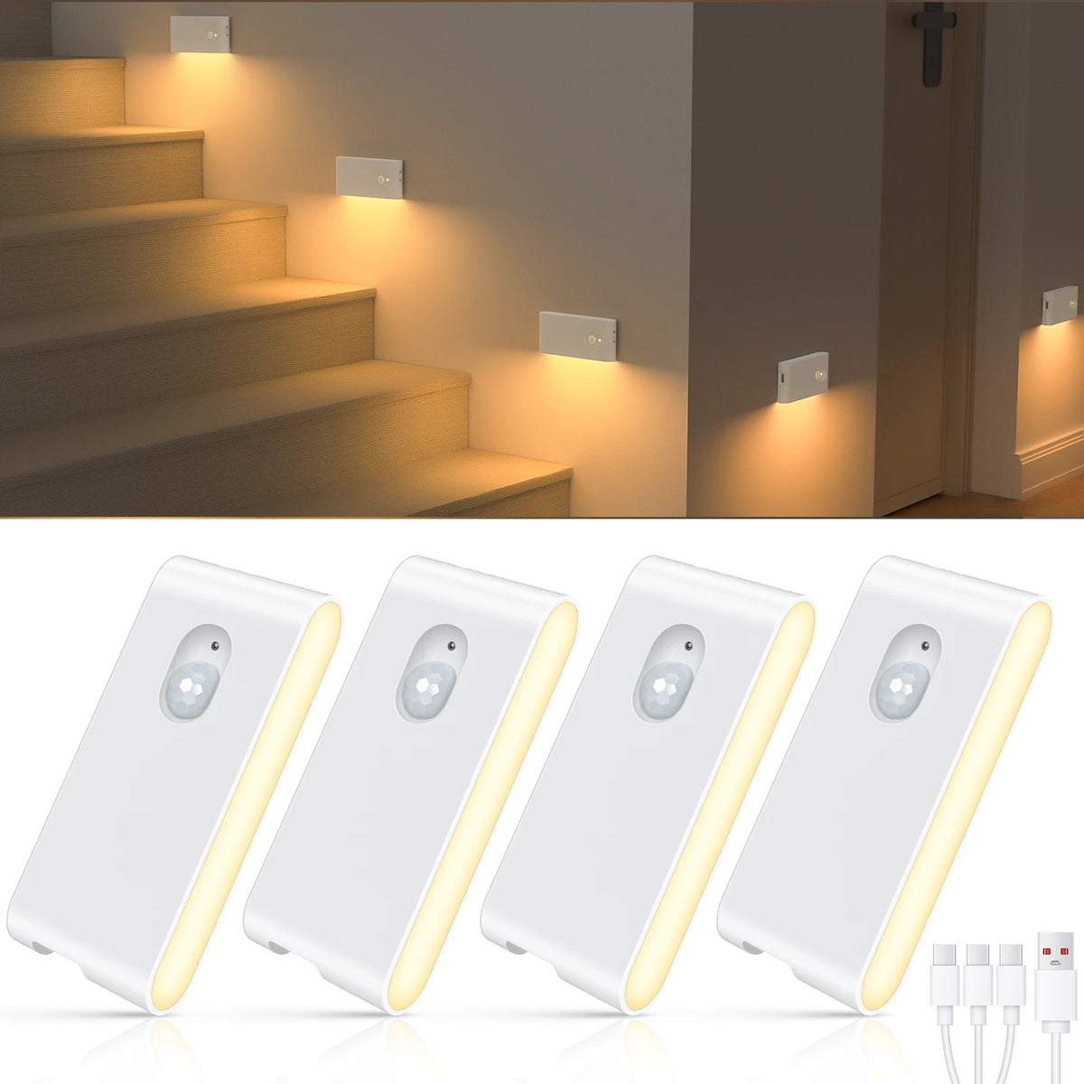 Willed Motion Sensor Rechargeable LED Indoor Night Light