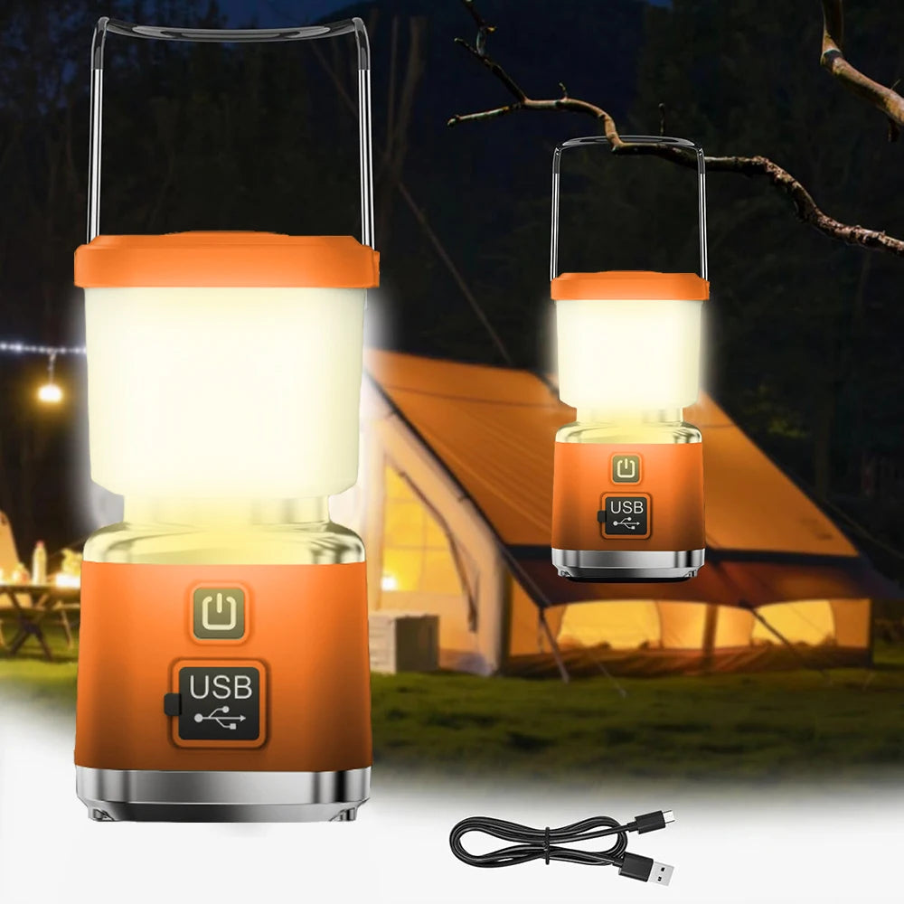 Waterproof Portable LED Camping Lantern With Rechargeable Power Bank
