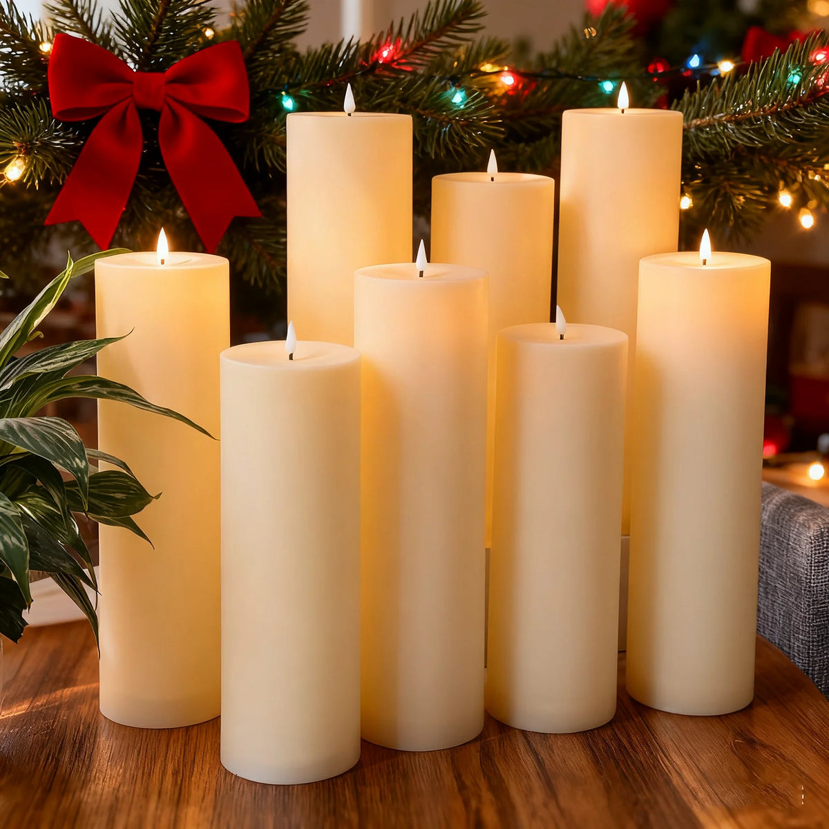 Remote Control LED Flickering Flameless Electronic Candle Decorative
