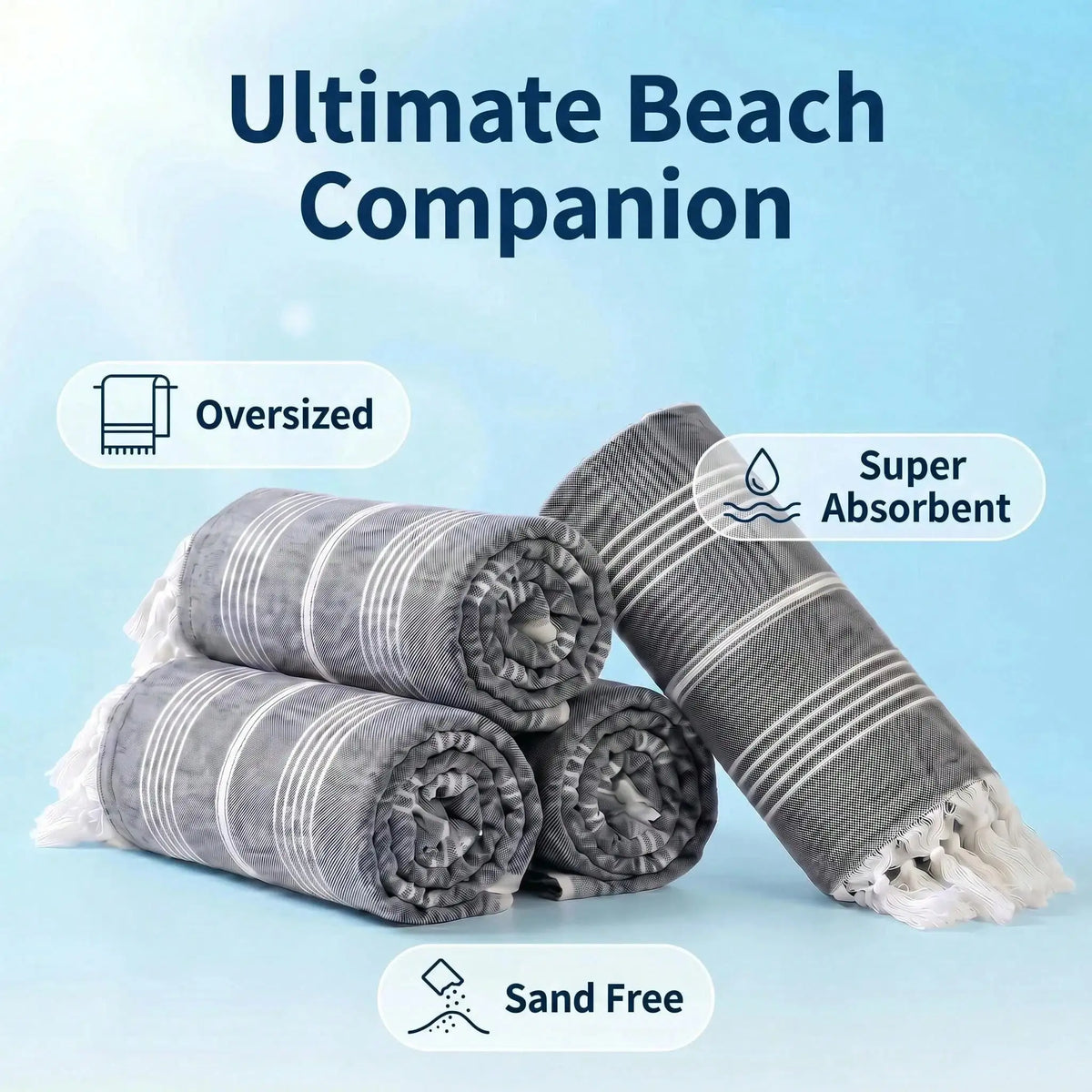 Quick Dry Lightweight Durable Bathroom Towel Machine Washable
