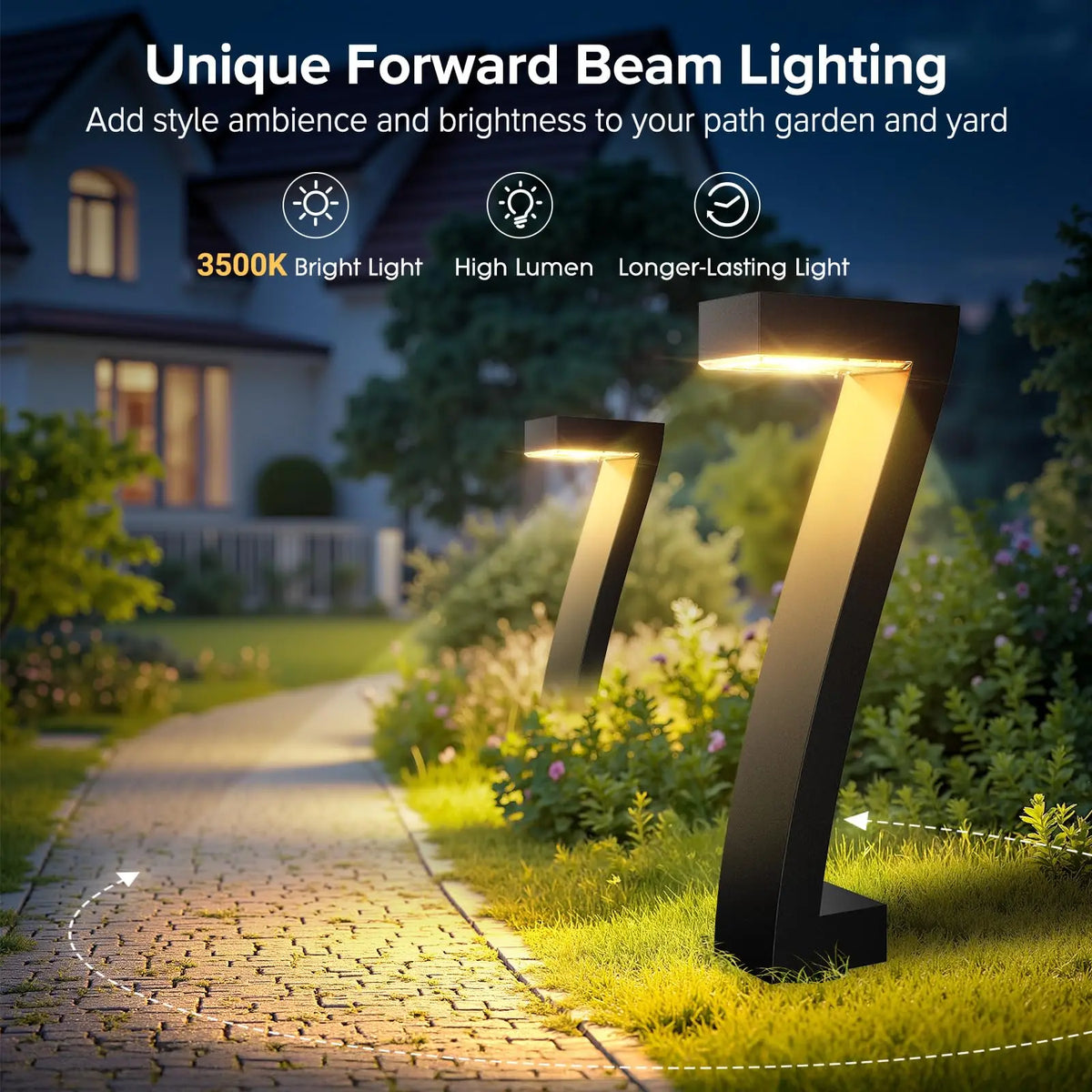 Outdoor Solar Pathway Lights IP65 Waterproof LED Garden Yard Decor