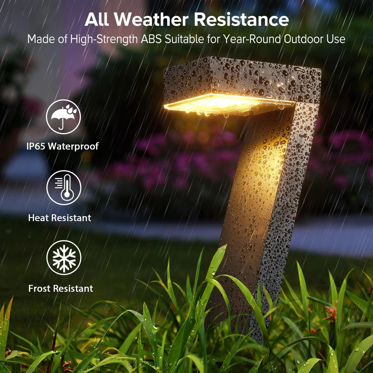 Outdoor Solar Pathway Lights IP65 Waterproof LED Garden Yard Decor