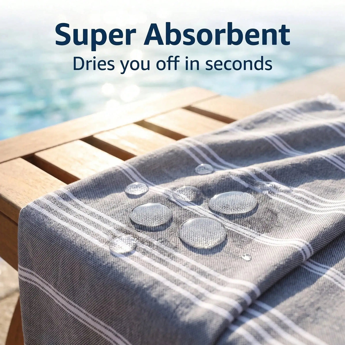 Quick Dry Lightweight Durable Bathroom Towel Machine Washable