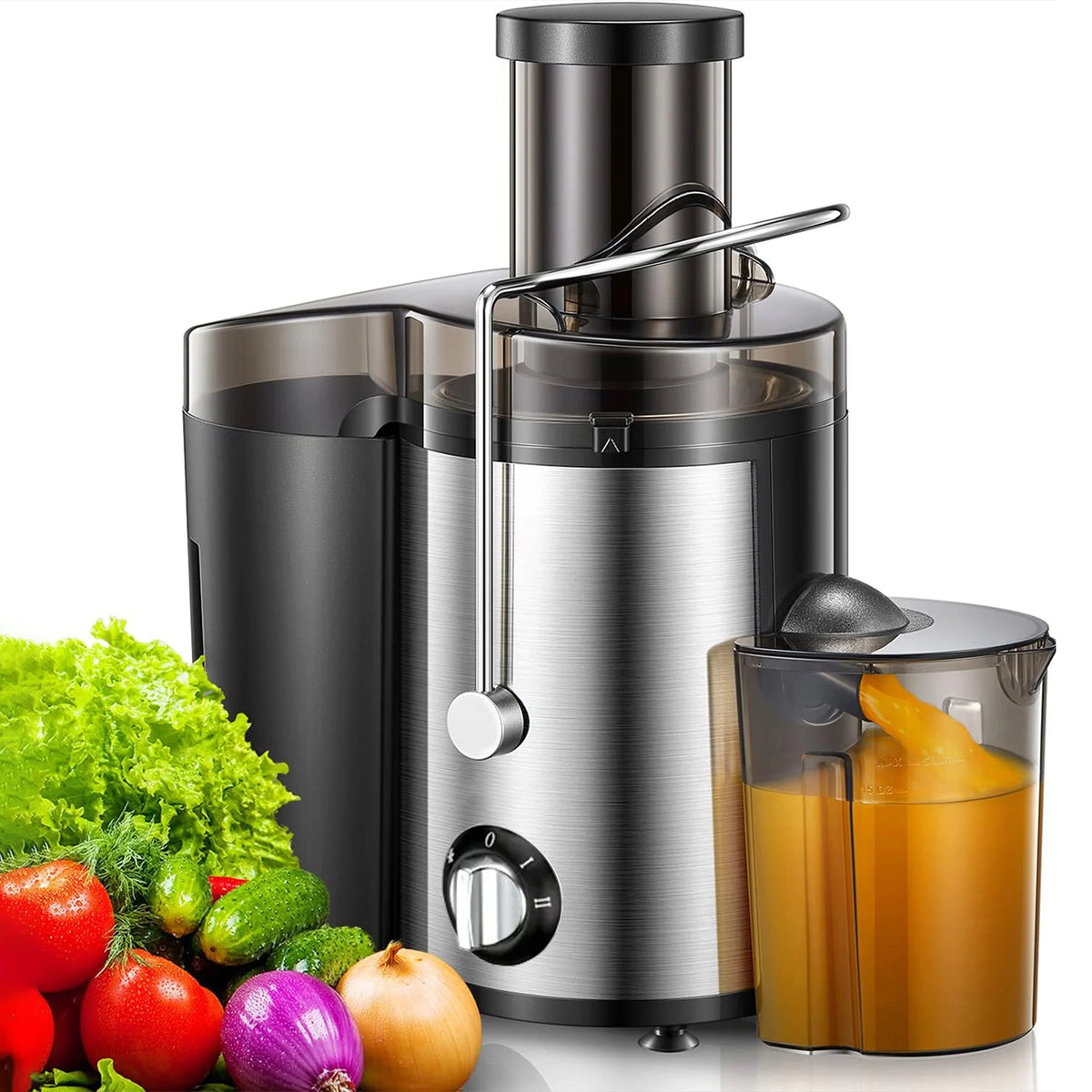 Automatic Wide Mouth Juicer Machine With Three Speed Settings