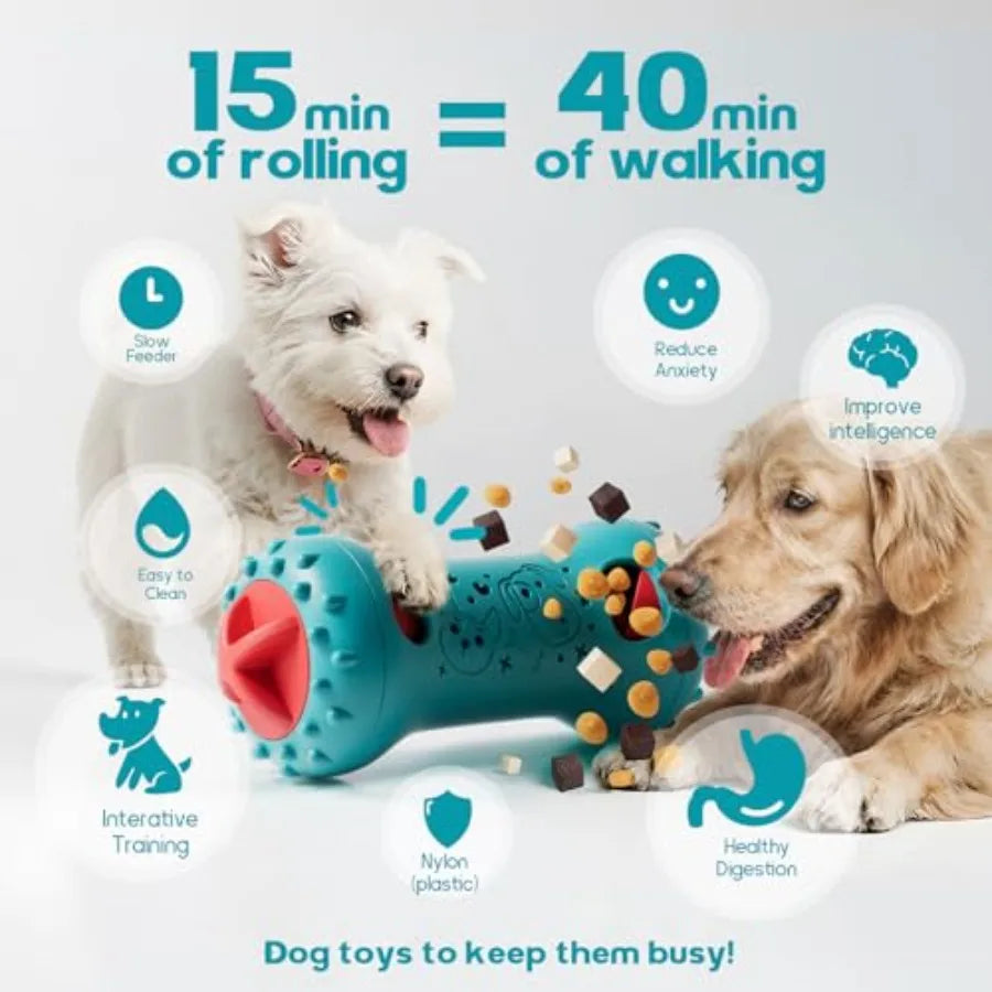Adjustable Interactive Dog Treat Dispensing Enrichment Toy