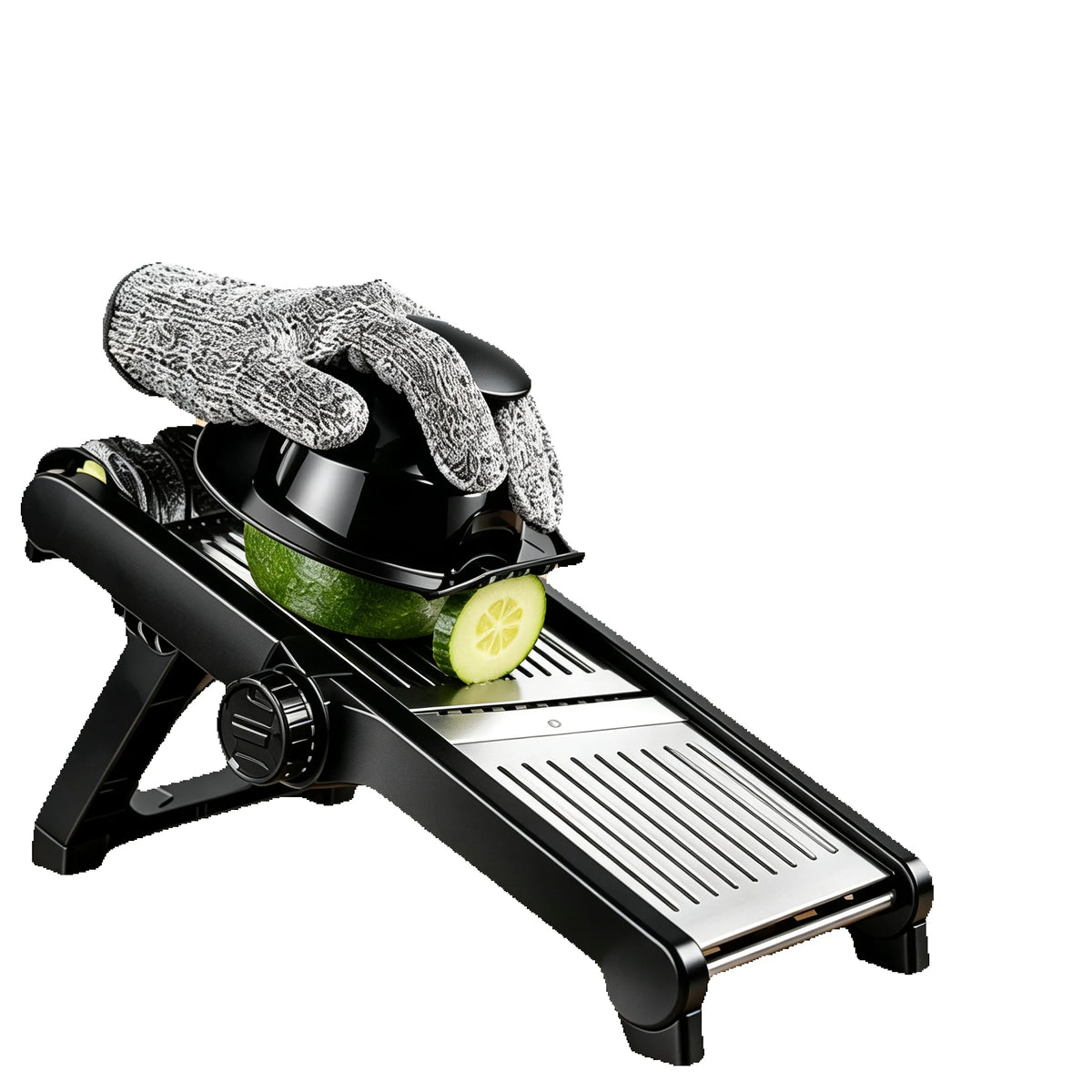 Upwork Adjustable Vegetable Mandoline Slicer With Safety Hand Guard