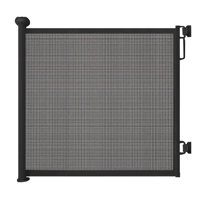 Booteely Retractable Pet Gate With Double Lock Mesh Safety Barrier