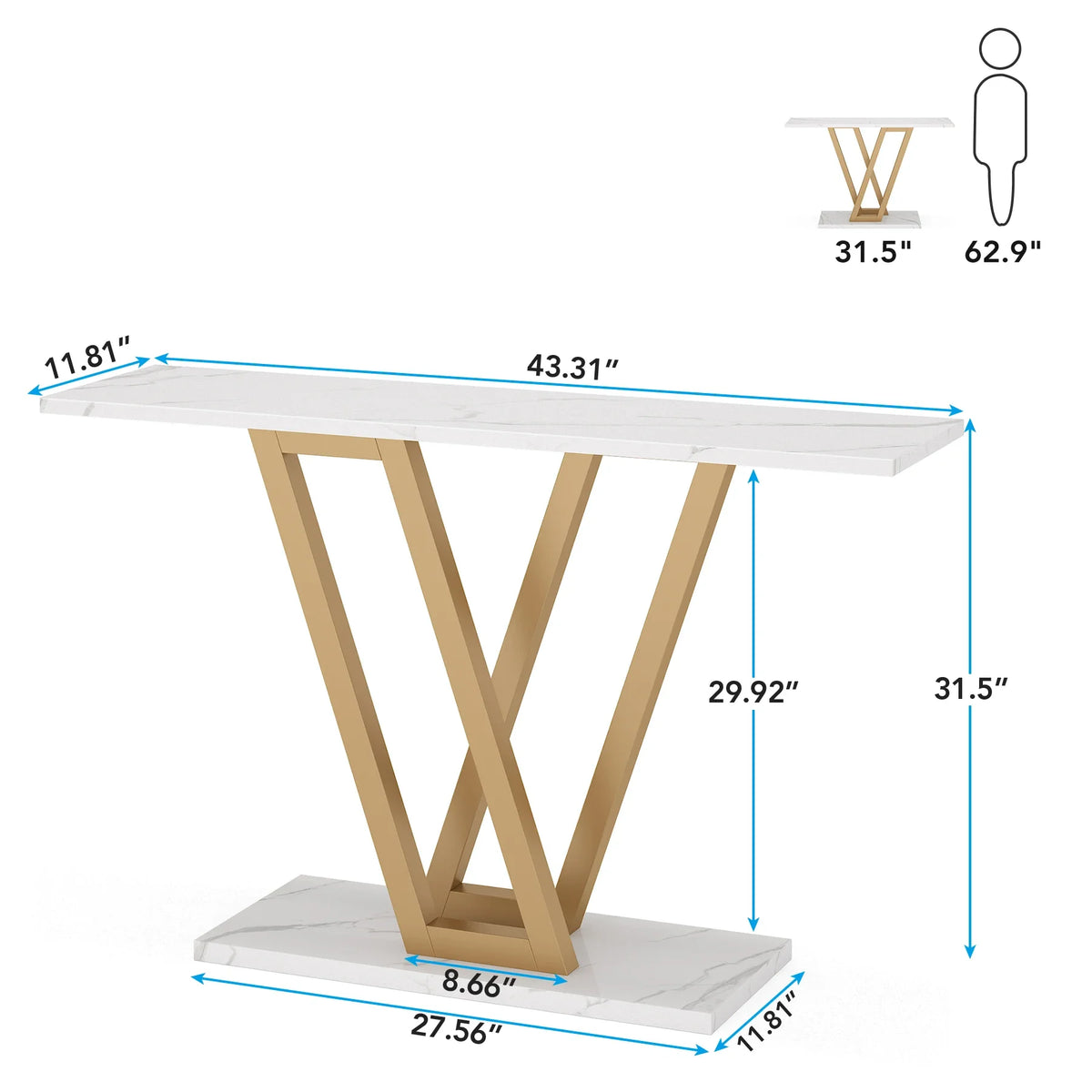 Tribesigns Industrial Console Table For Entryway Hallway And Living Room