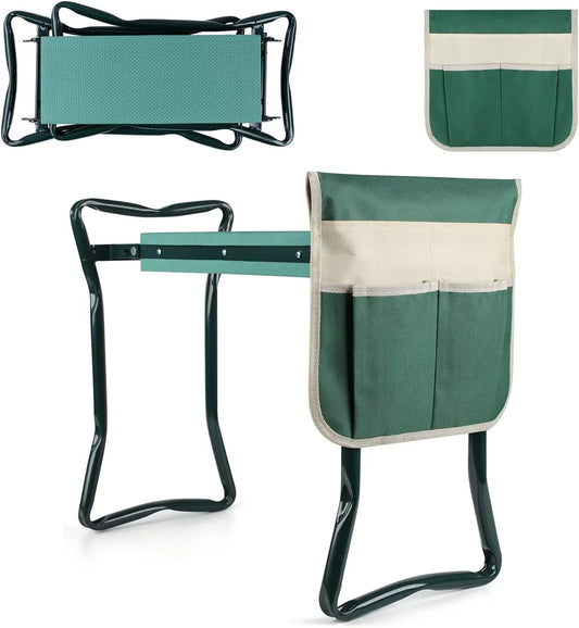 Foldable Garden Kneeler Seat With Durable Foam Cushion