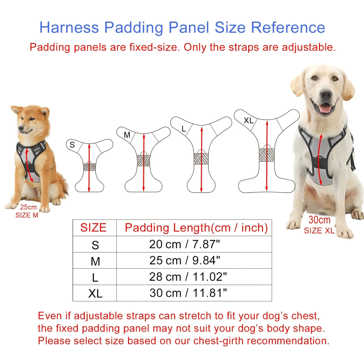 Reflective Adjustable Oxford Dog Harness With Poop Bag Dispenser