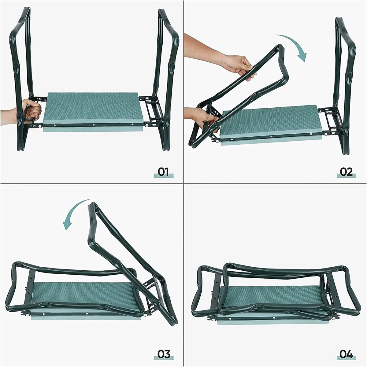 Foldable Garden Kneeler Seat With Durable Foam Cushion
