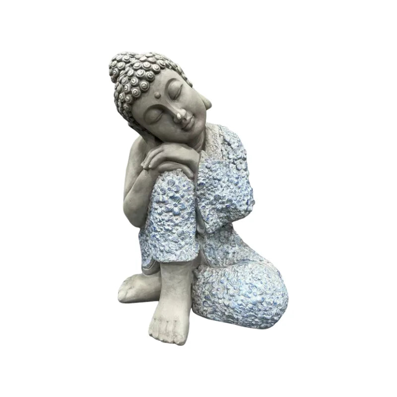 Sleeping Buddha Resin Garden Sculpture For Zen Decor Ornament