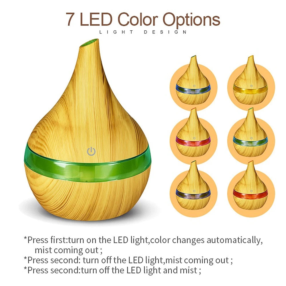 Portable USB Aromatherapy Diffuser With Silent Operation And Remote Control