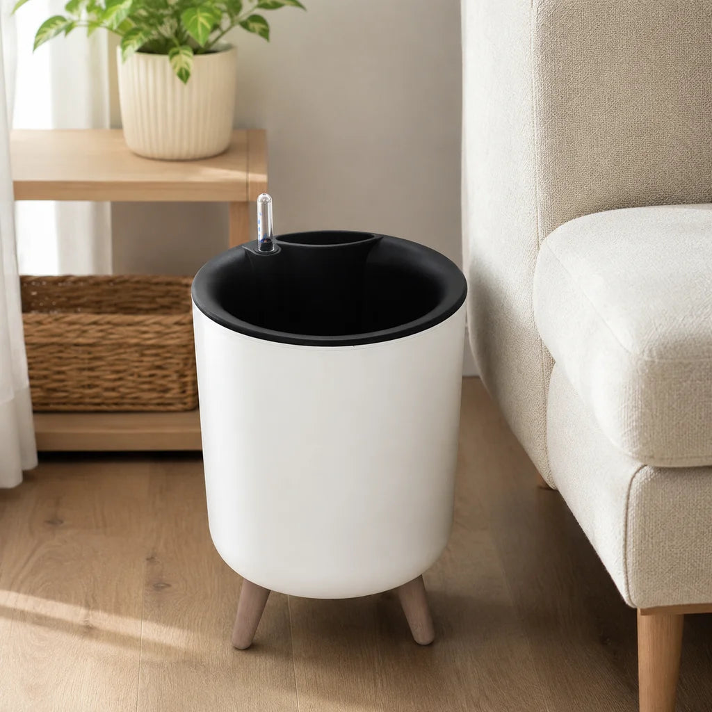 Modern Self Watering Elevated Planter With Clear Water Level Indicator