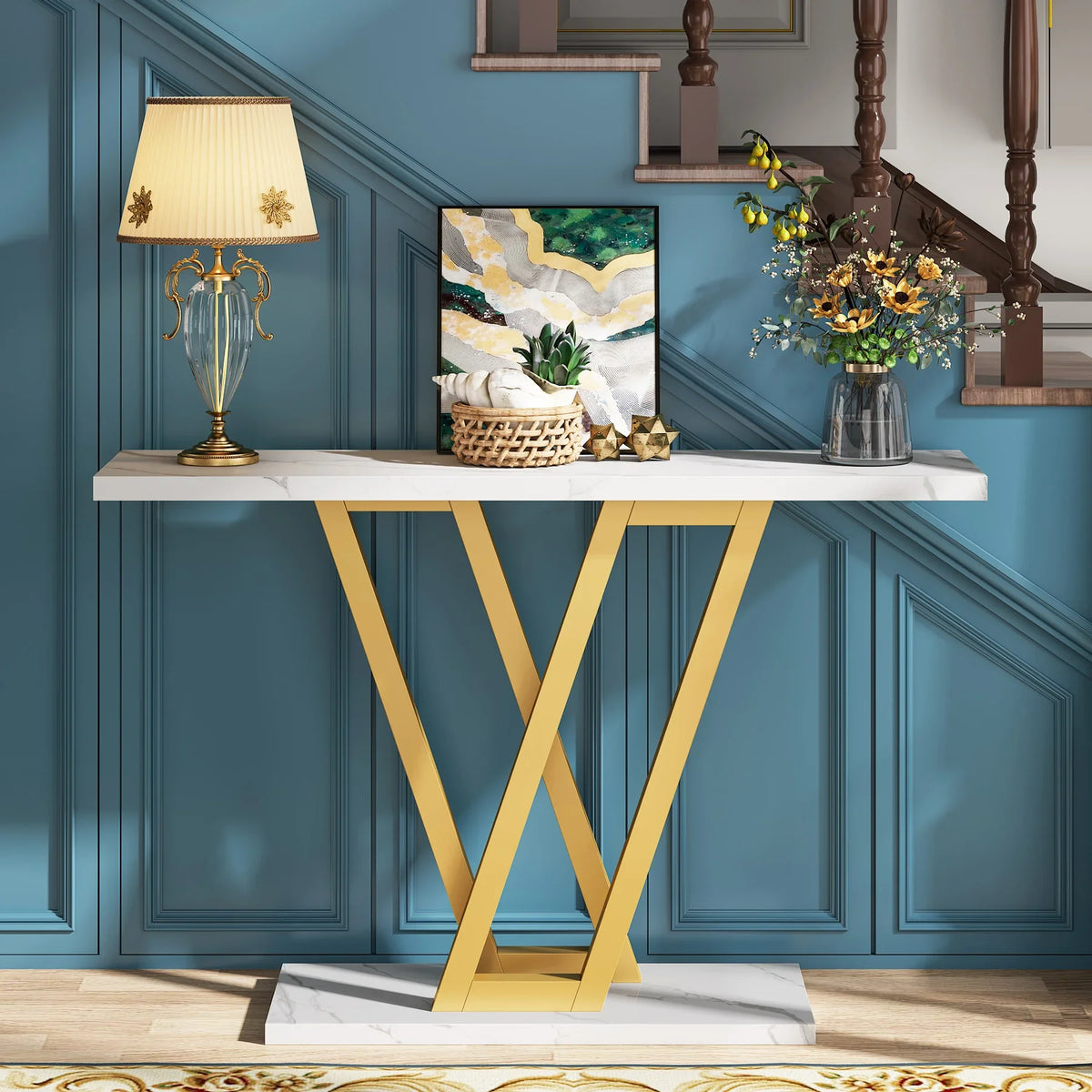 Tribesigns Industrial Console Table For Entryway Hallway And Living Room