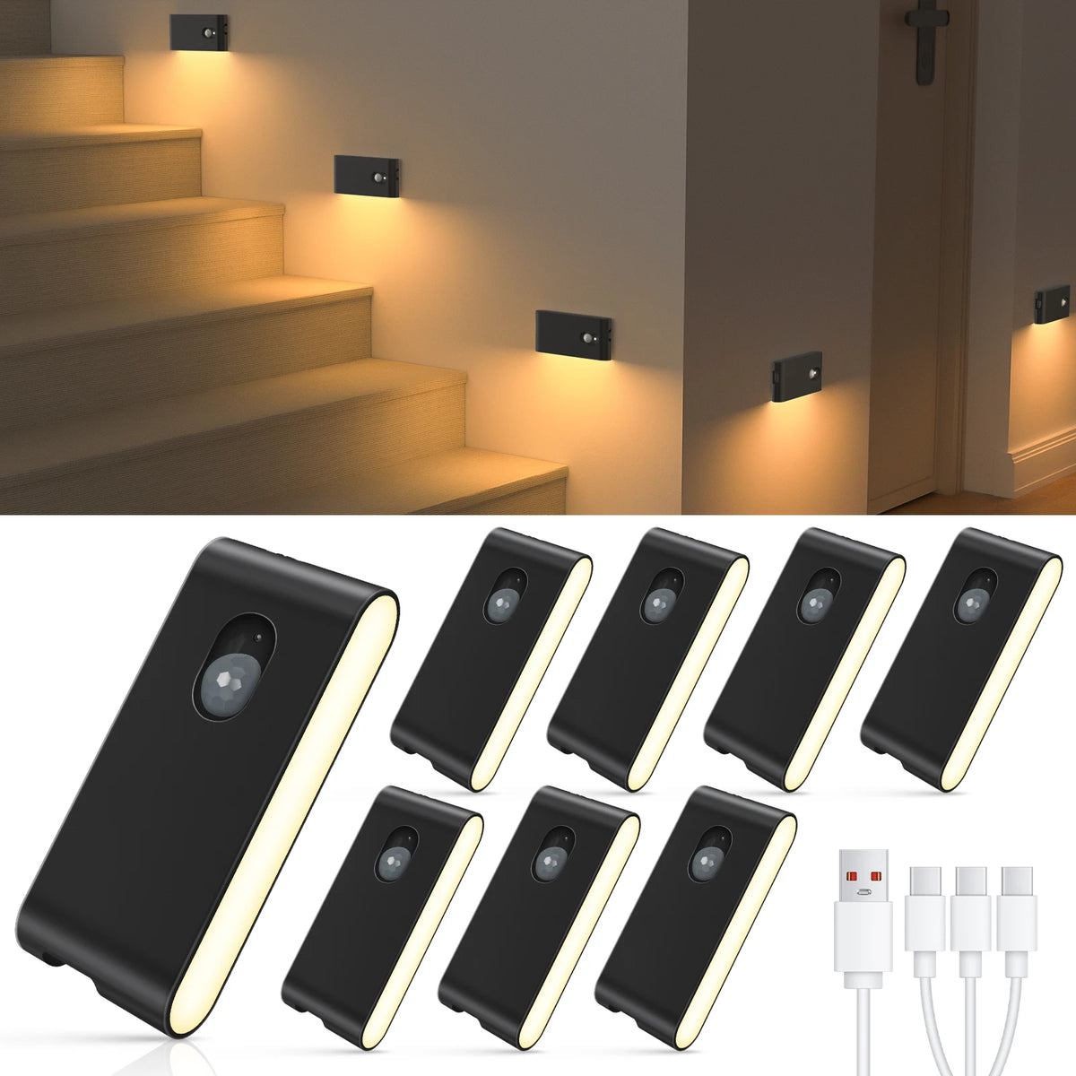Willed Motion Sensor Rechargeable LED Indoor Night Light