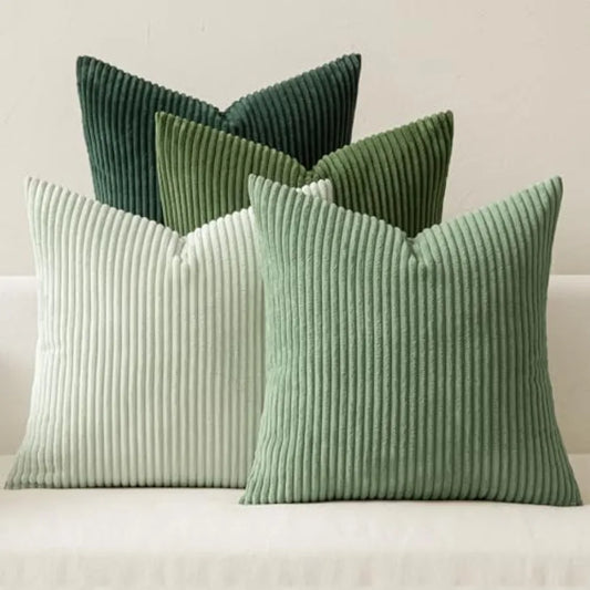 Modern Boho Farmhouse Soft Corduroy Throw Pillow Covers