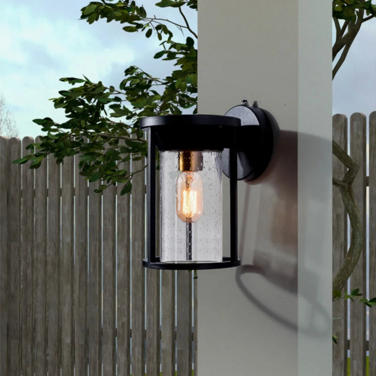 Weatherproof Outdoor Wall Lantern With Dusk To Dawn Light