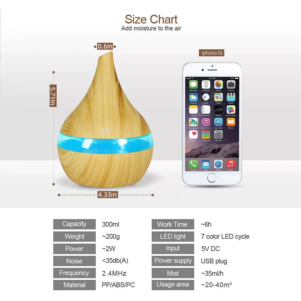 Portable USB Aromatherapy Diffuser With Silent Operation And Remote Control