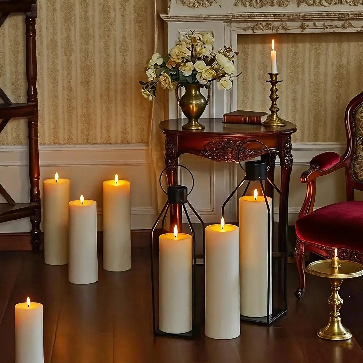 Remote Control LED Flickering Flameless Electronic Candle Decorative