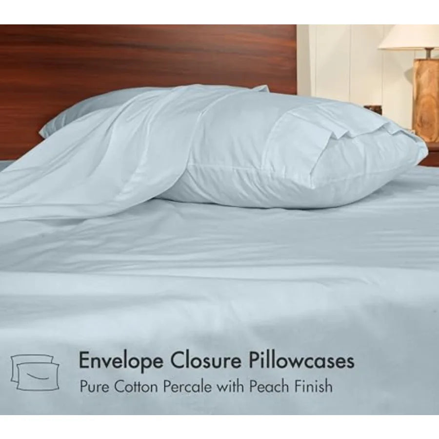 Premium Polyester Cotton Blend Bed Sheets For Breathable Daily Sleep