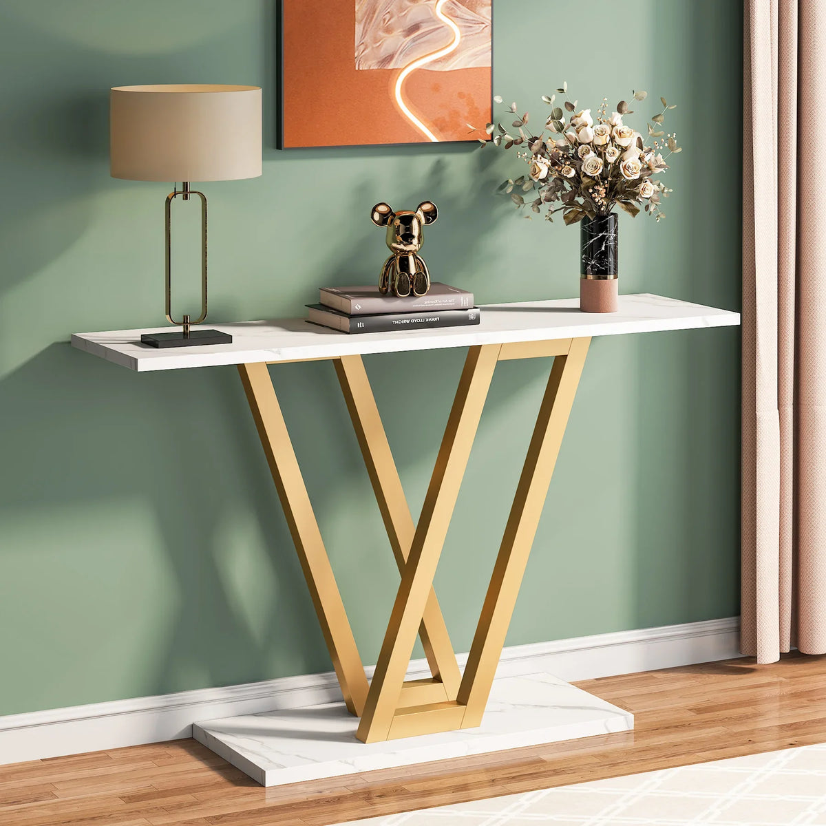 Tribesigns Industrial Console Table For Entryway Hallway And Living Room