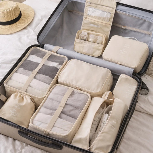 Portable Travel Packing Cubes Set For Luggage Organization