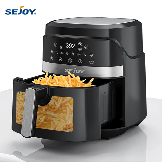 Sejoy 8-in-1 Air Fryer Oven Roasts Bakes And Dehydrates