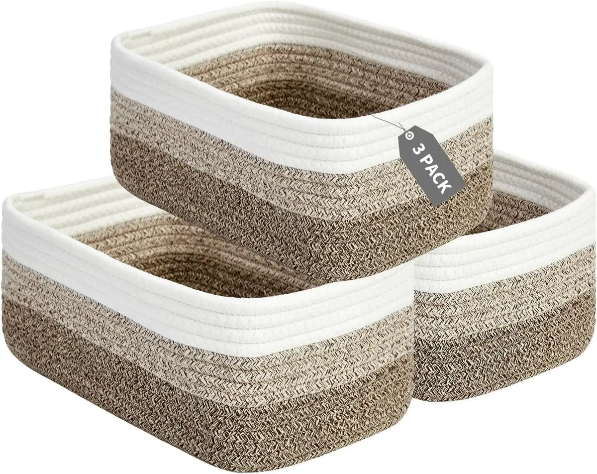 Garvee Cotton Rope Woven Storage Baskets For Home Organization