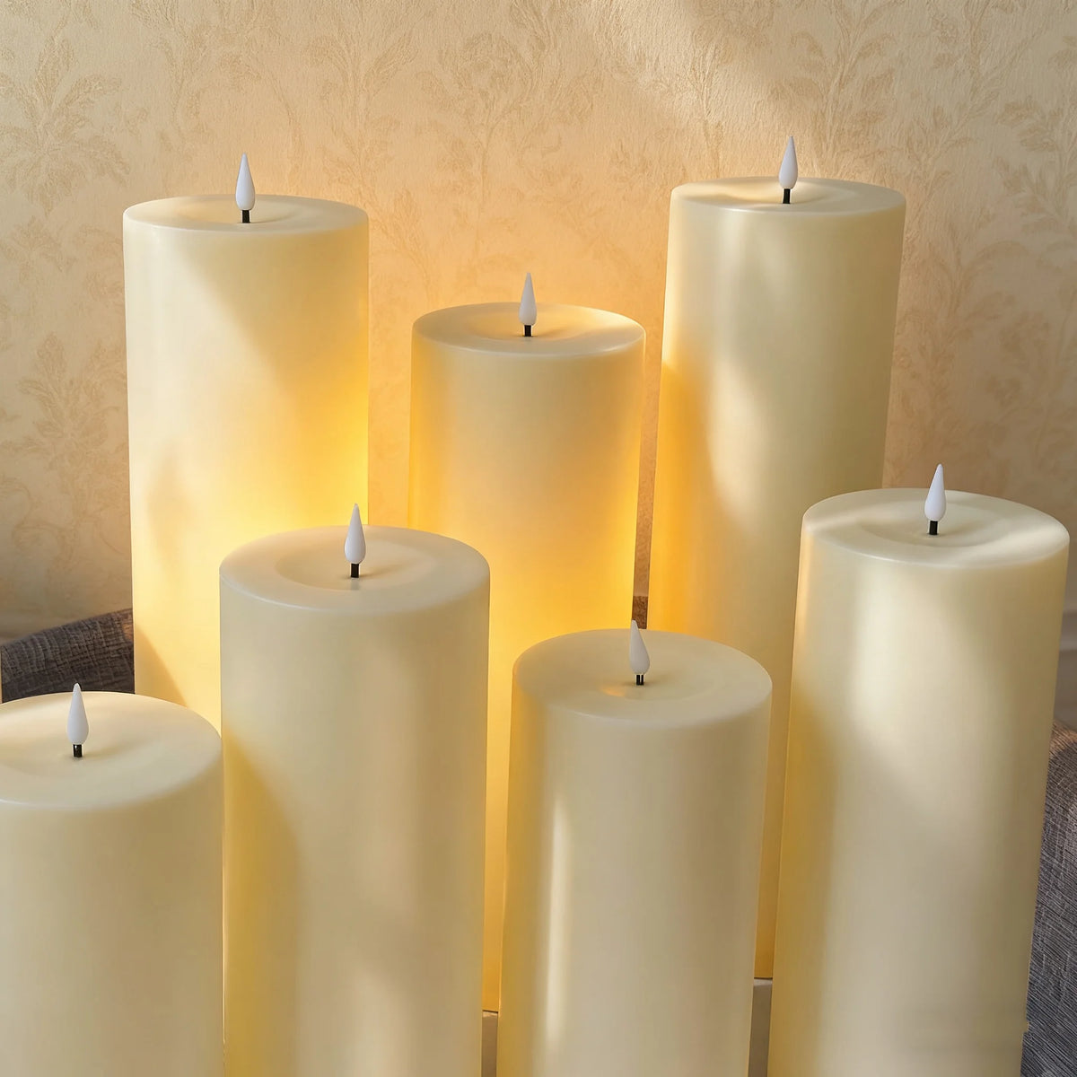 Remote Control LED Flickering Flameless Electronic Candle Decorative