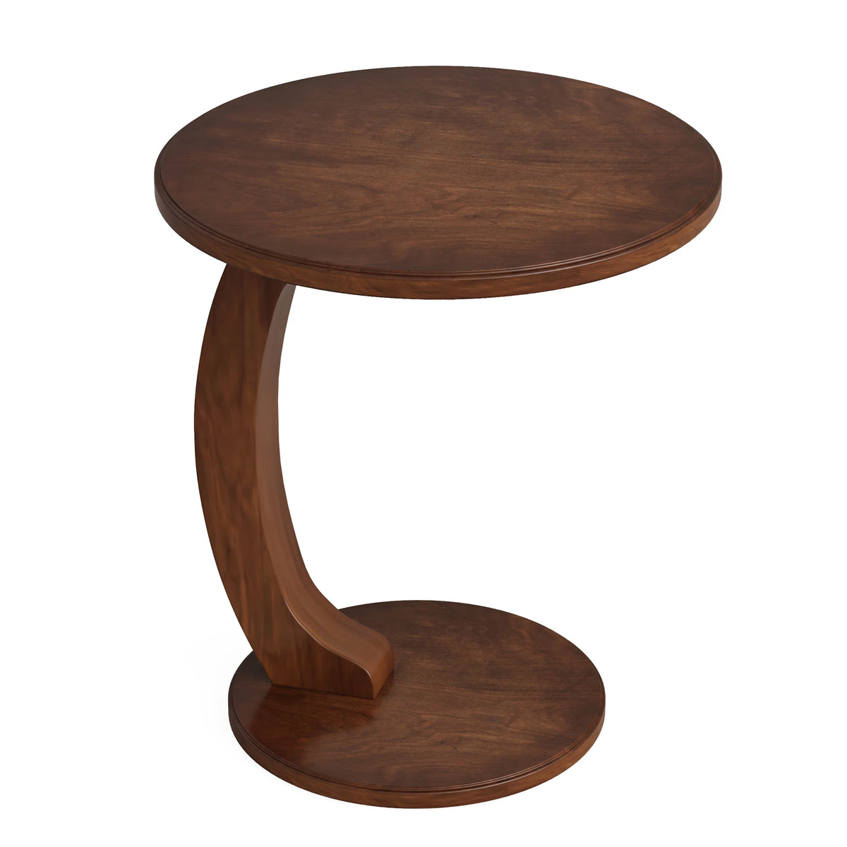 Tribesigns Round Wooden End Table For Living Room Decor