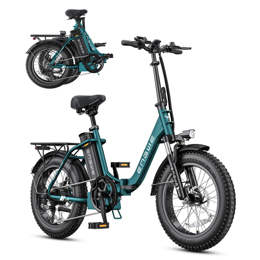 ENGWE L20 Fat Tire 750W Foldable Electric Bike Dual Suspension